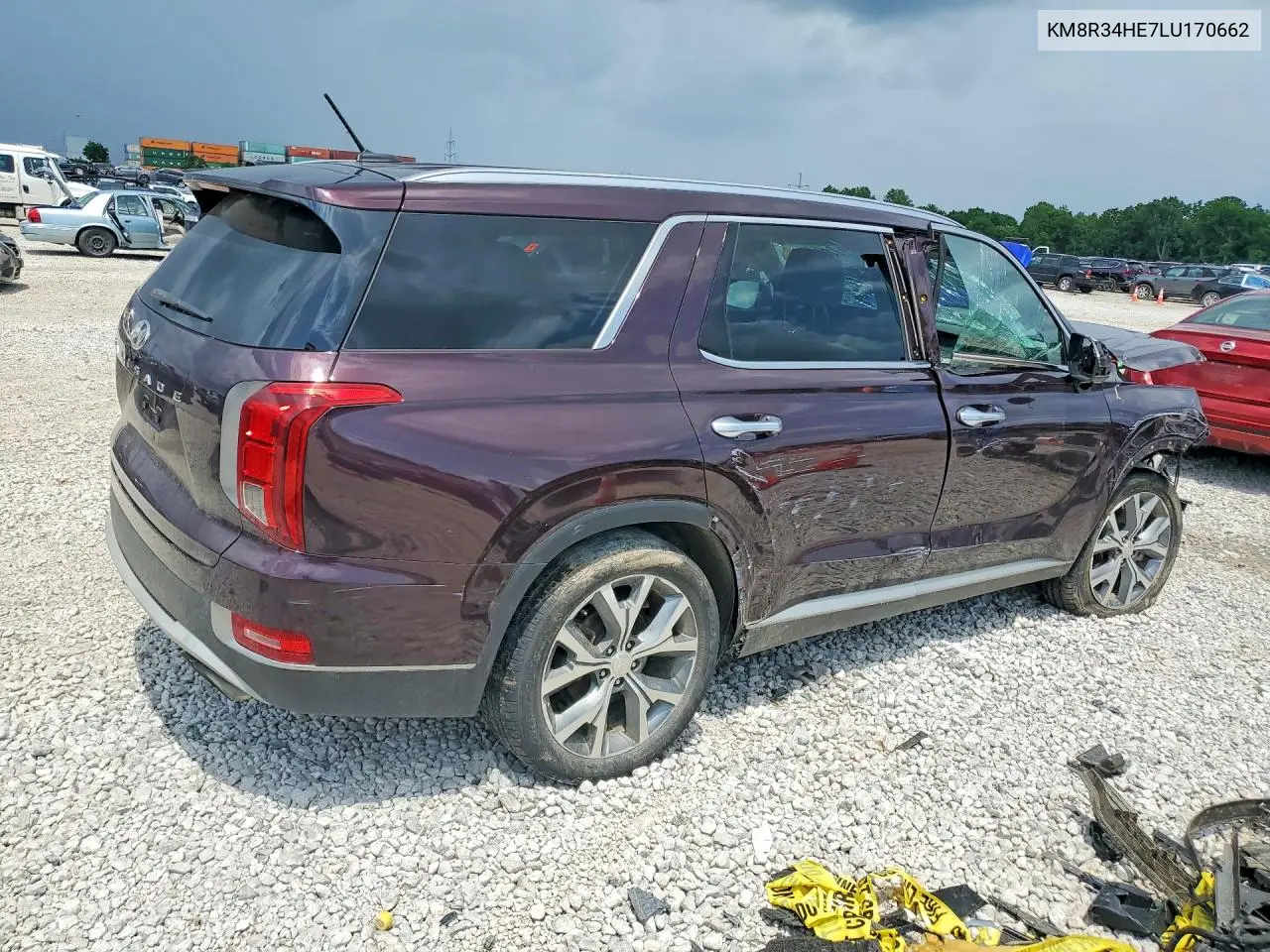 2020 Hyundai Palisade Sel VIN: KM8R34HE7LU170662 Lot: 60172166