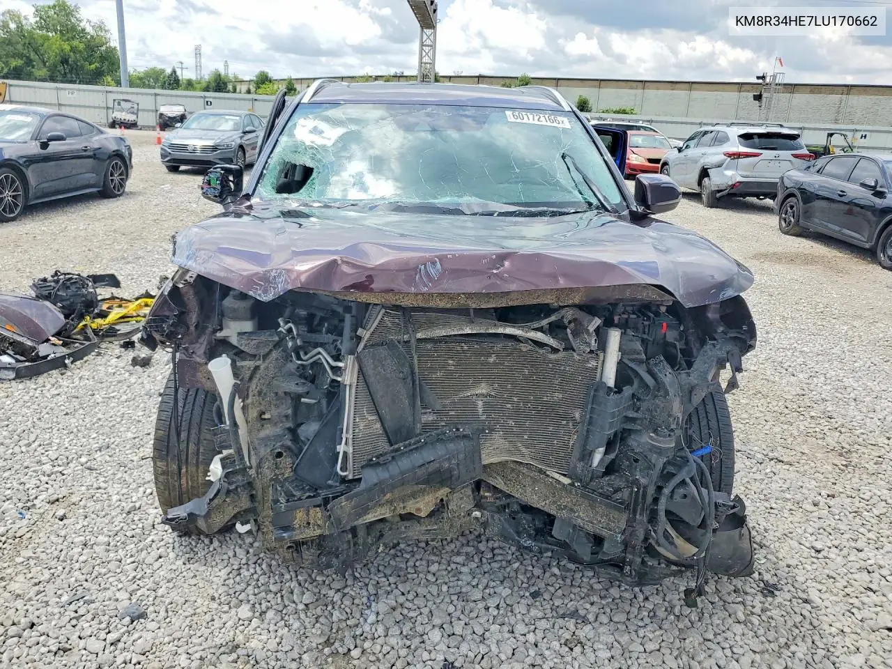 2020 Hyundai Palisade Sel VIN: KM8R34HE7LU170662 Lot: 60172166