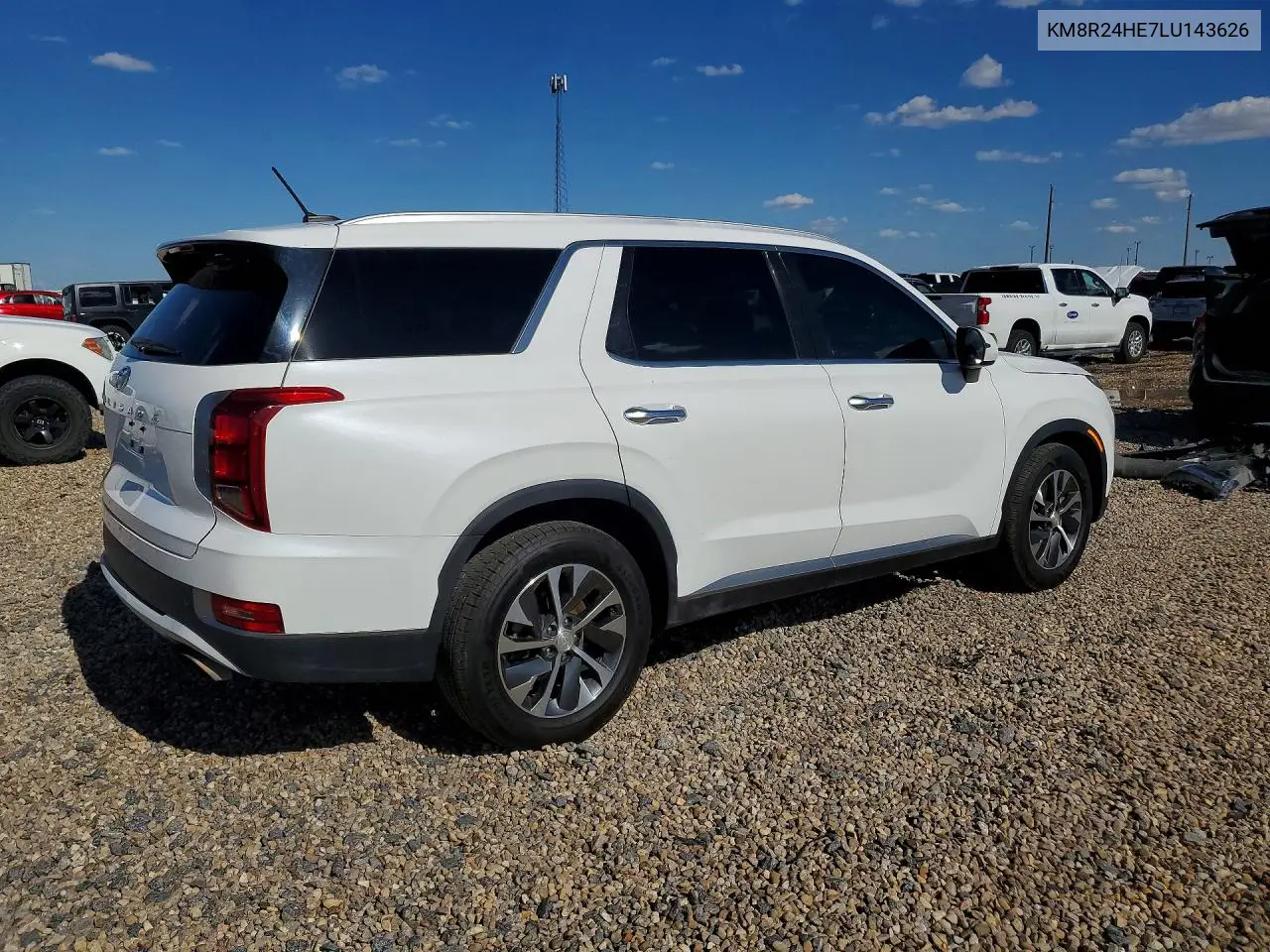 2020 Hyundai Palisade Sel VIN: KM8R24HE7LU143626 Lot: 60426316