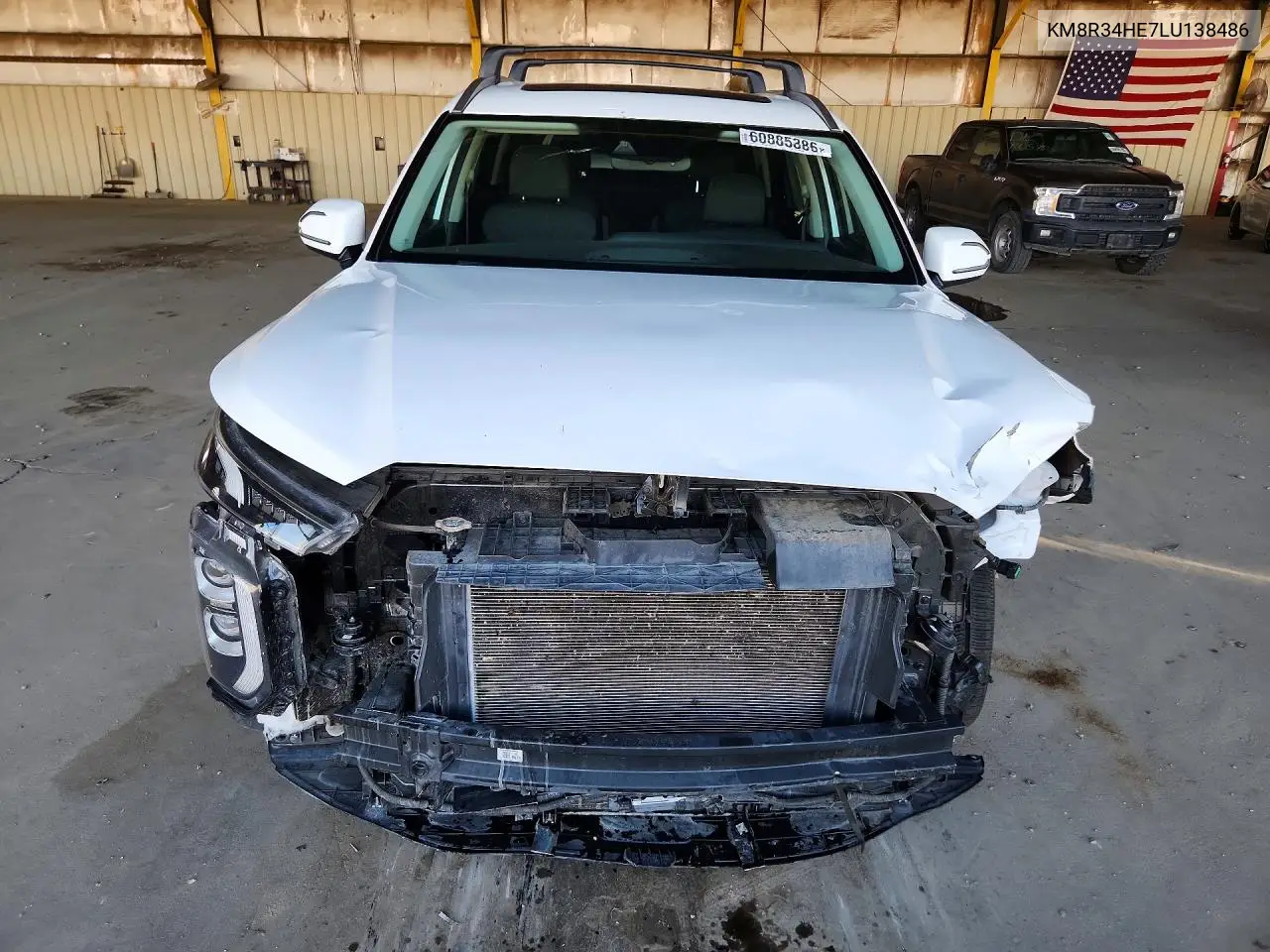 2020 Hyundai Palisade Sel VIN: KM8R34HE7LU138486 Lot: 60885386