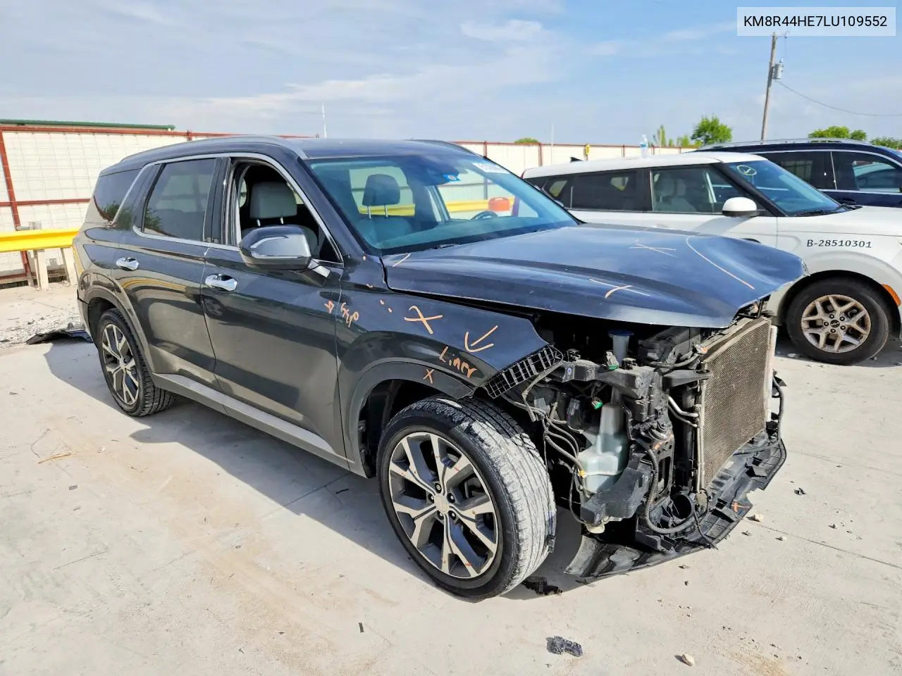 2020 Hyundai Palisade Sel VIN: KM8R44HE7LU109552 Lot: 61029886
