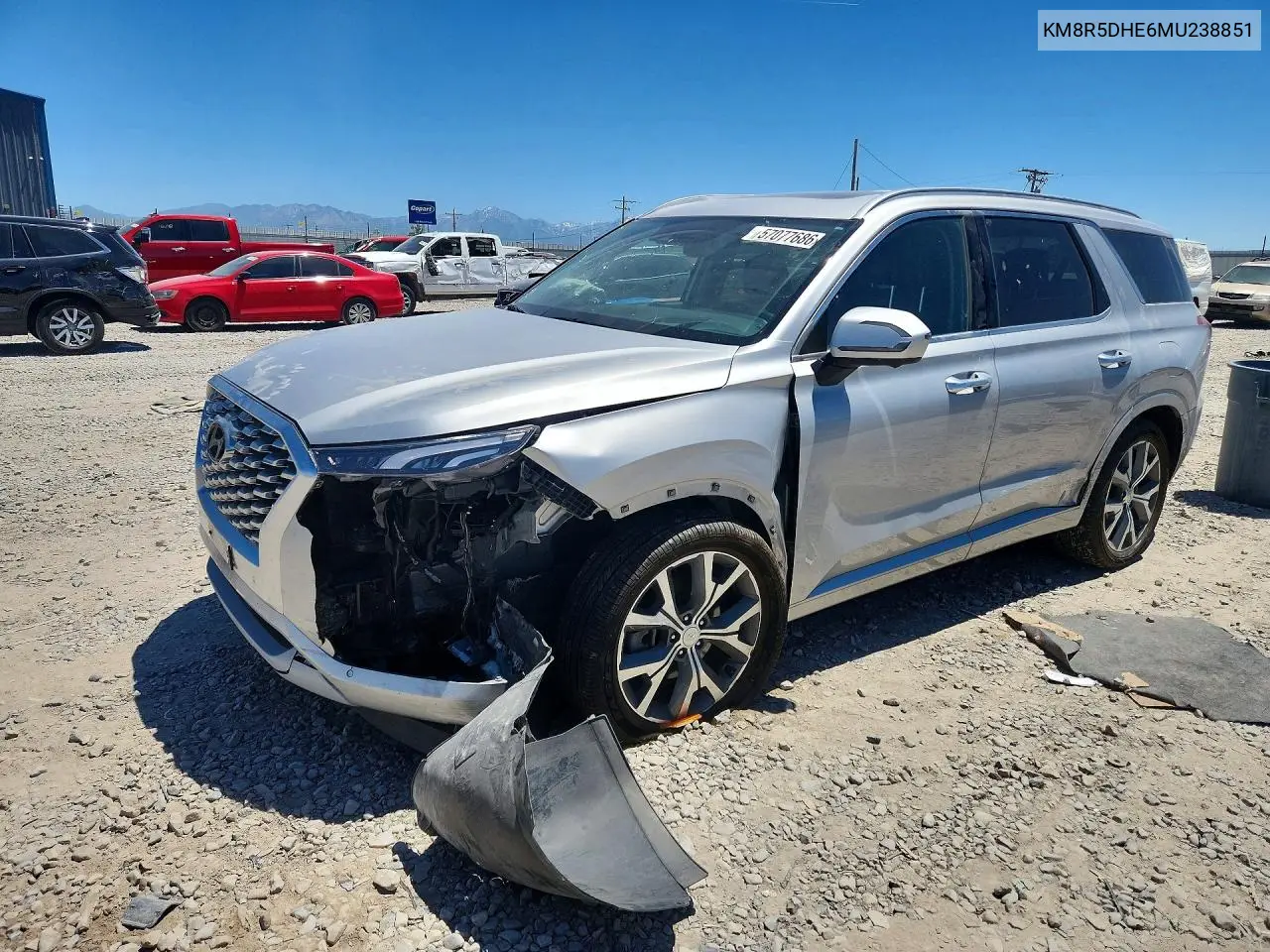 2021 Hyundai Palisade Limited VIN: KM8R5DHE6MU238851 Lot: 57077686