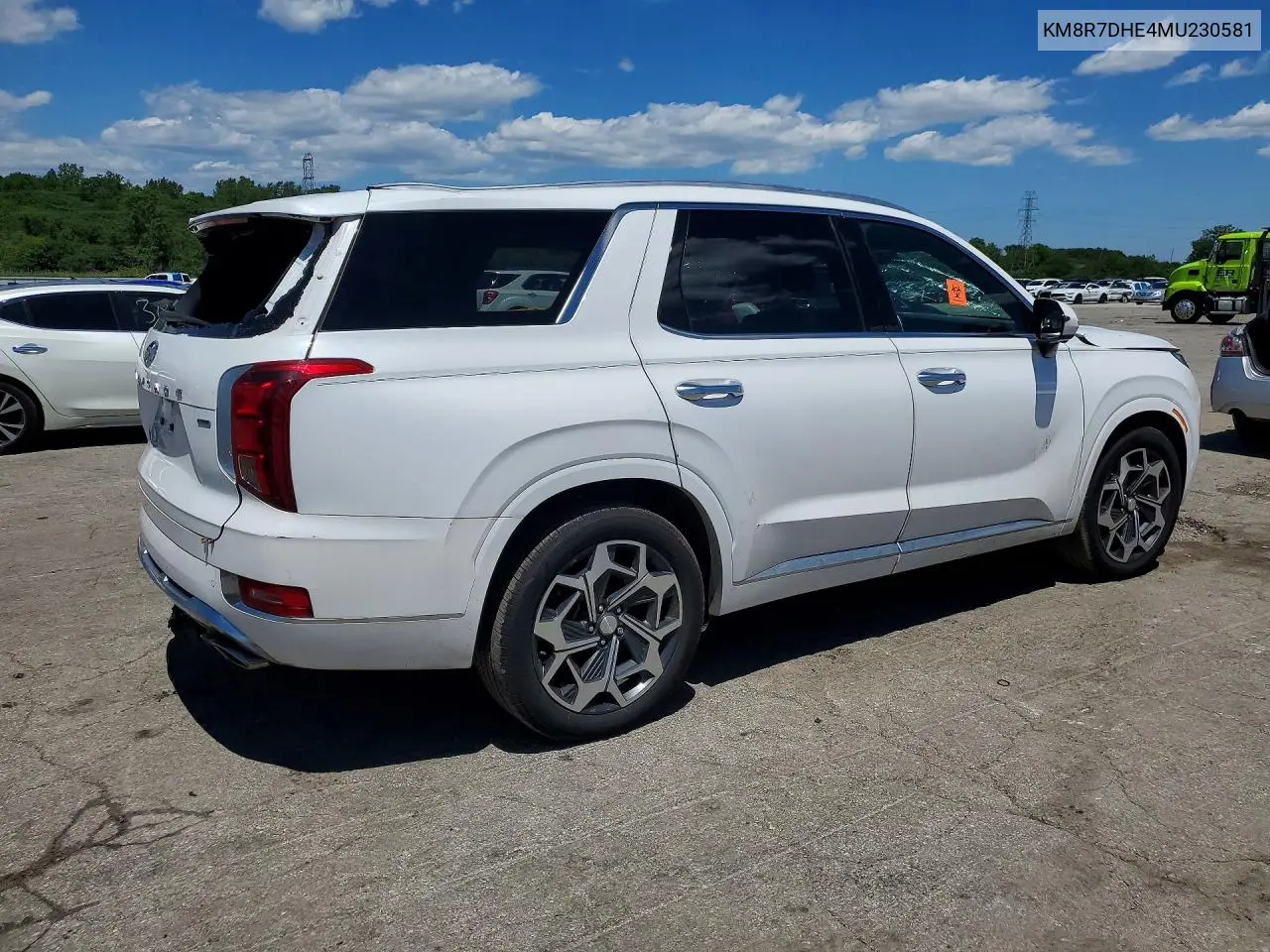 2021 Hyundai Palisade Calligraphy VIN: KM8R7DHE4MU230581 Lot: 57690756
