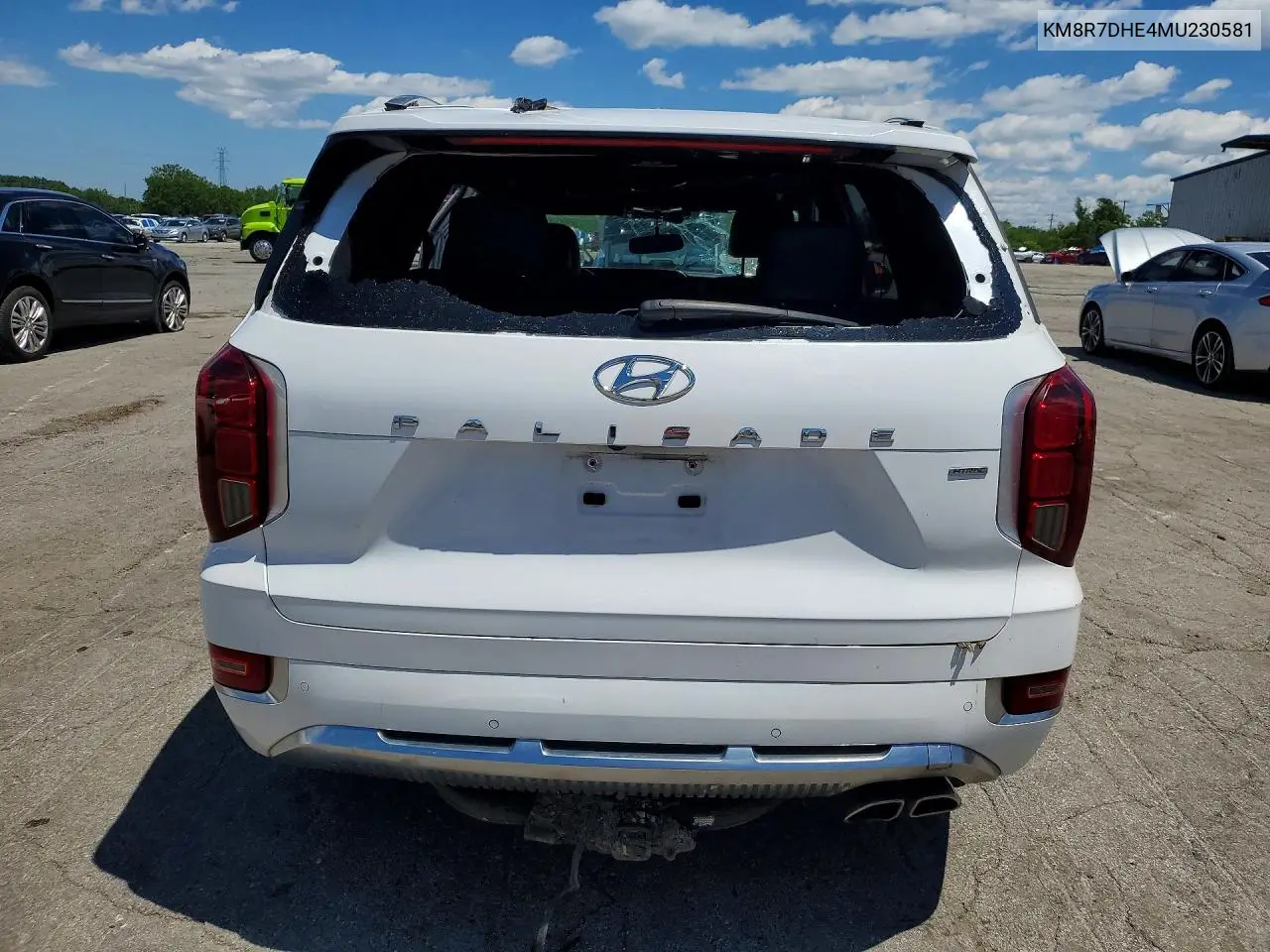 2021 Hyundai Palisade Calligraphy VIN: KM8R7DHE4MU230581 Lot: 57690756