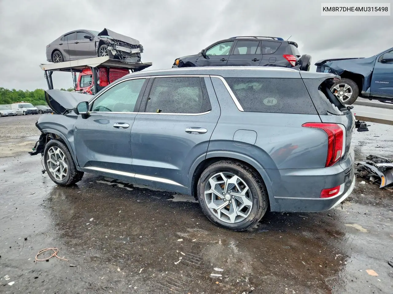 2021 Hyundai Palisade Calligraphy VIN: KM8R7DHE4MU315498 Lot: 58402946