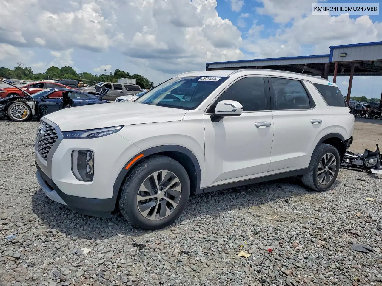 2021 Hyundai Palisade Sel VIN: KM8R24HE0MU247988 Lot: 59234636