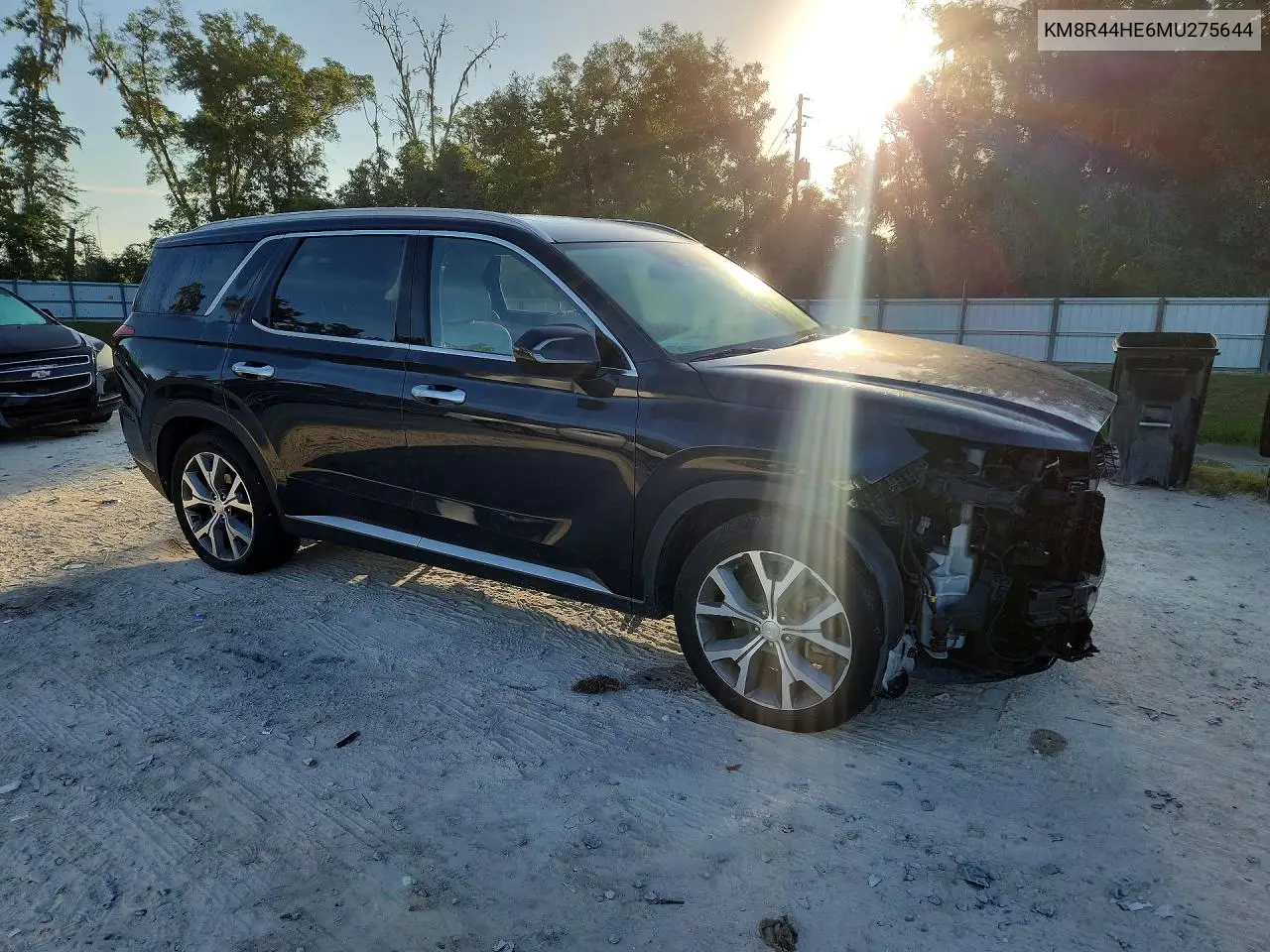 2021 Hyundai Palisade Sel VIN: KM8R44HE6MU275644 Lot: 59684196