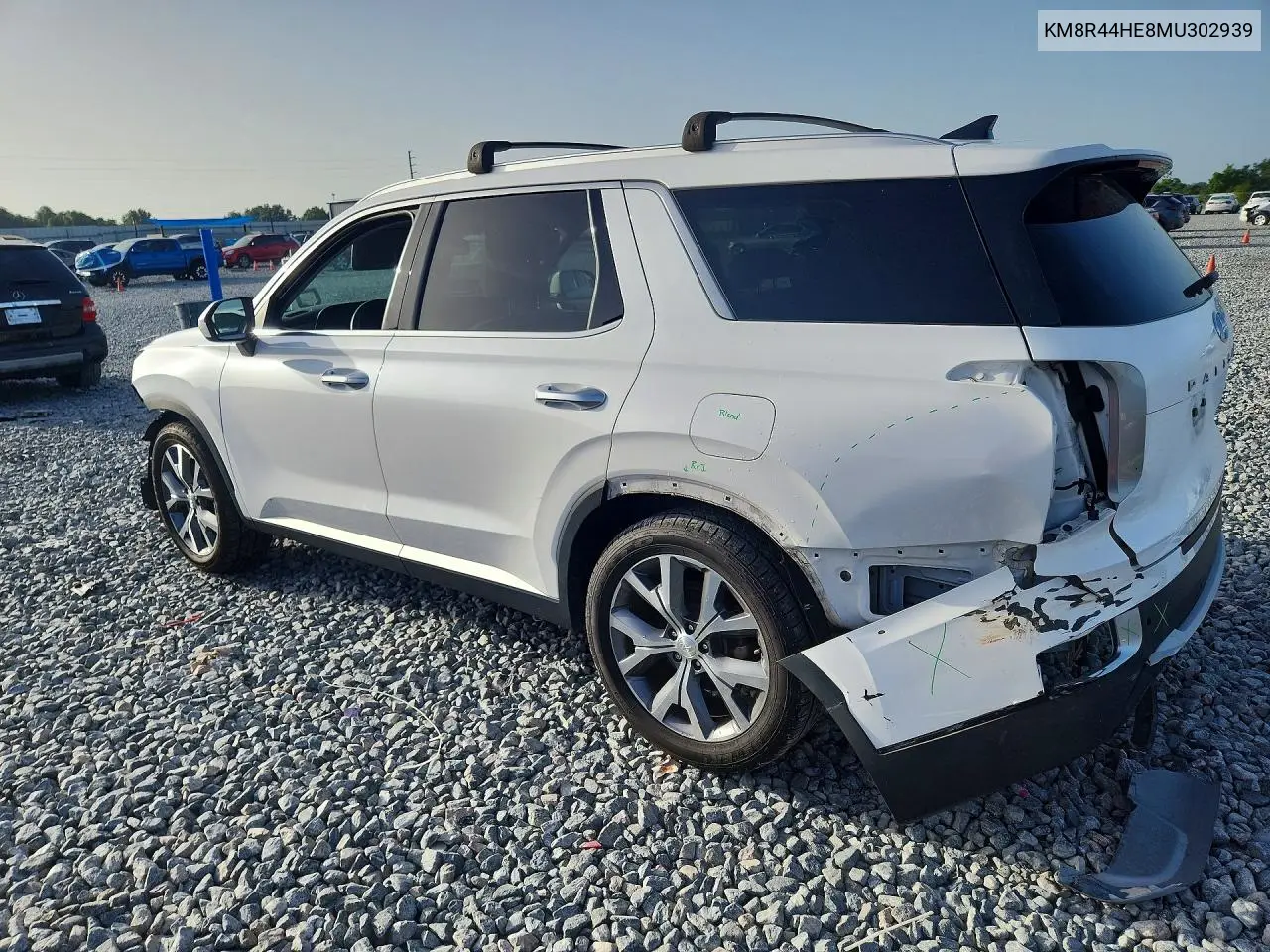2021 Hyundai Palisade Sel VIN: KM8R44HE8MU302939 Lot: 59983746