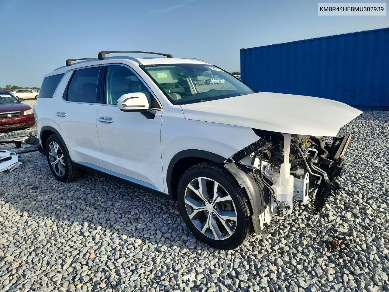 2021 Hyundai Palisade Sel VIN: KM8R44HE8MU302939 Lot: 59983746