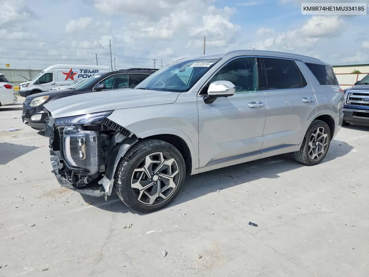 2021 Hyundai Palisade Calligraphy VIN: KM8R74HE1MU334185 Lot: 60430916