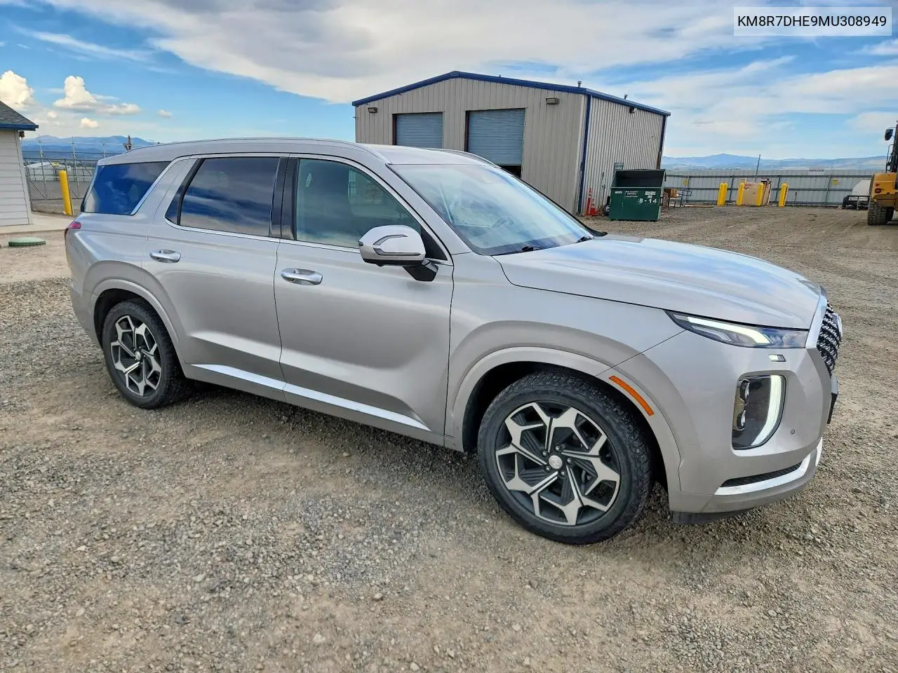 2021 Hyundai Palisade Calligraphy VIN: KM8R7DHE9MU308949 Lot: 60454336