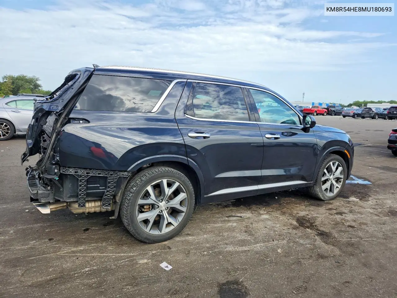 2021 Hyundai Palisade Limited VIN: KM8R54HE8MU180693 Lot: 60455926