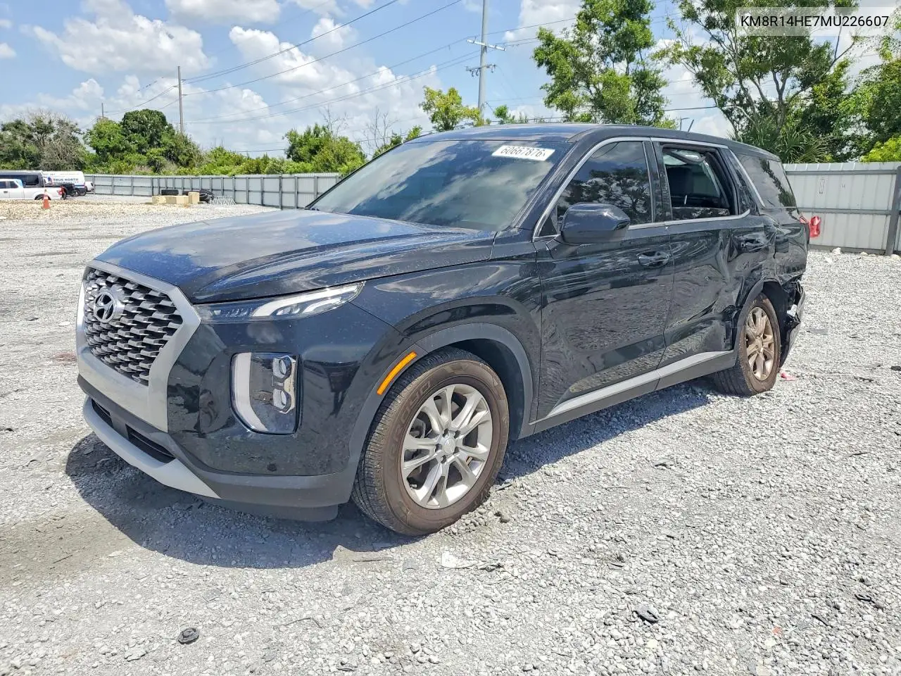 2021 Hyundai Palisade Se VIN: KM8R14HE7MU226607 Lot: 60667876