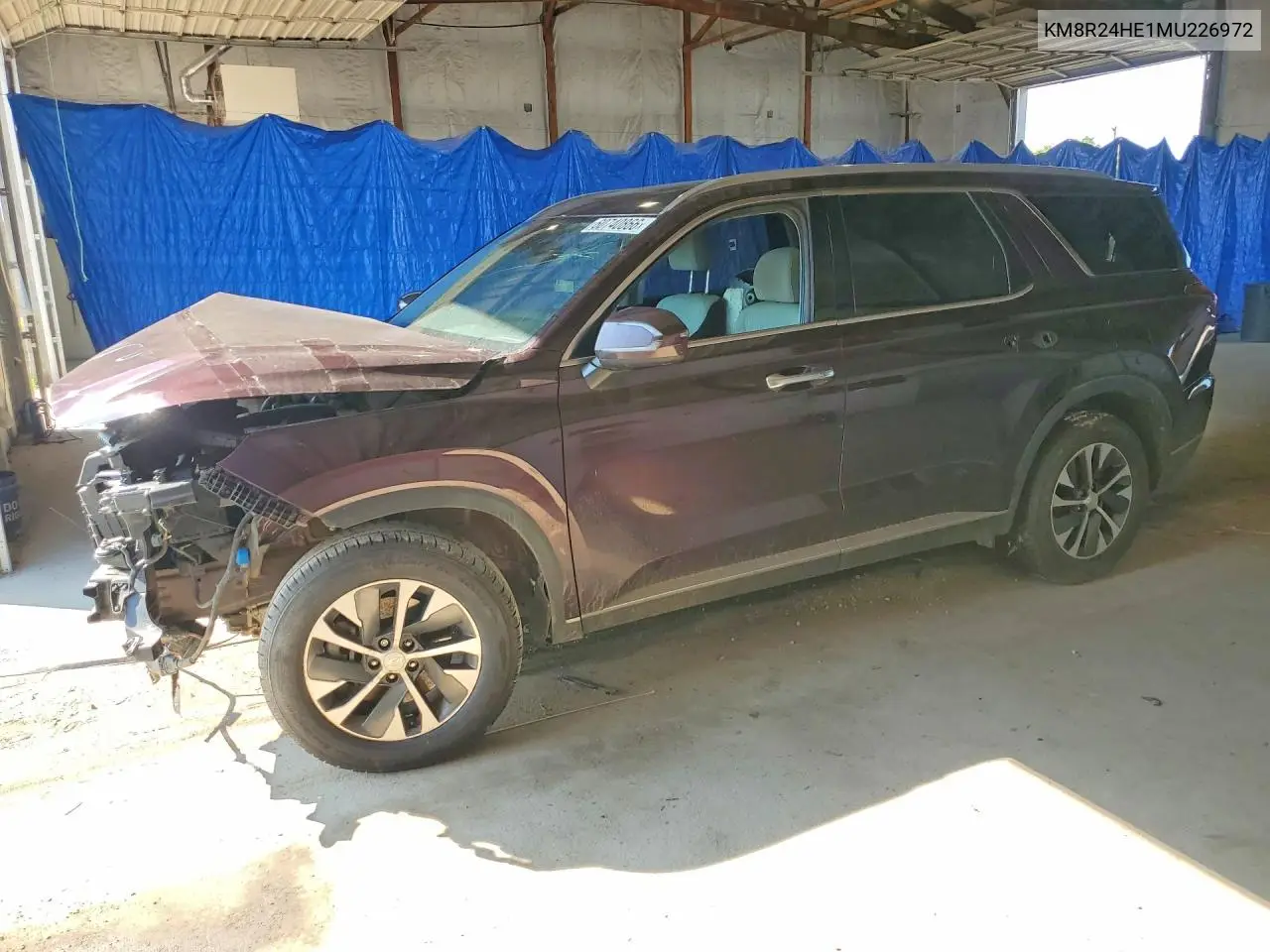 2021 Hyundai Palisade VIN: KM8R24HE1MU226972 Lot: 60740866