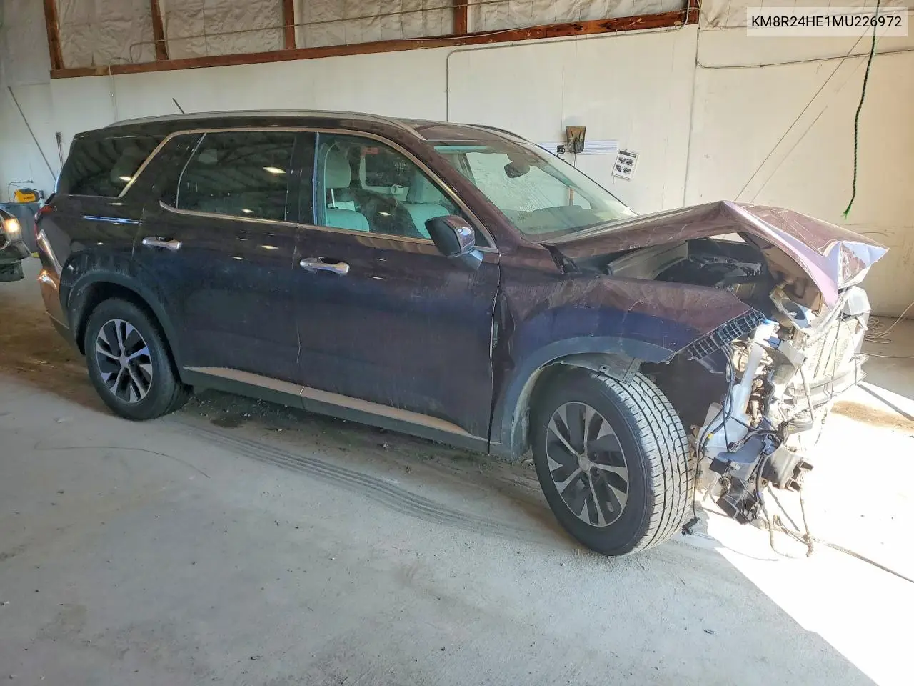 2021 Hyundai Palisade VIN: KM8R24HE1MU226972 Lot: 60740866