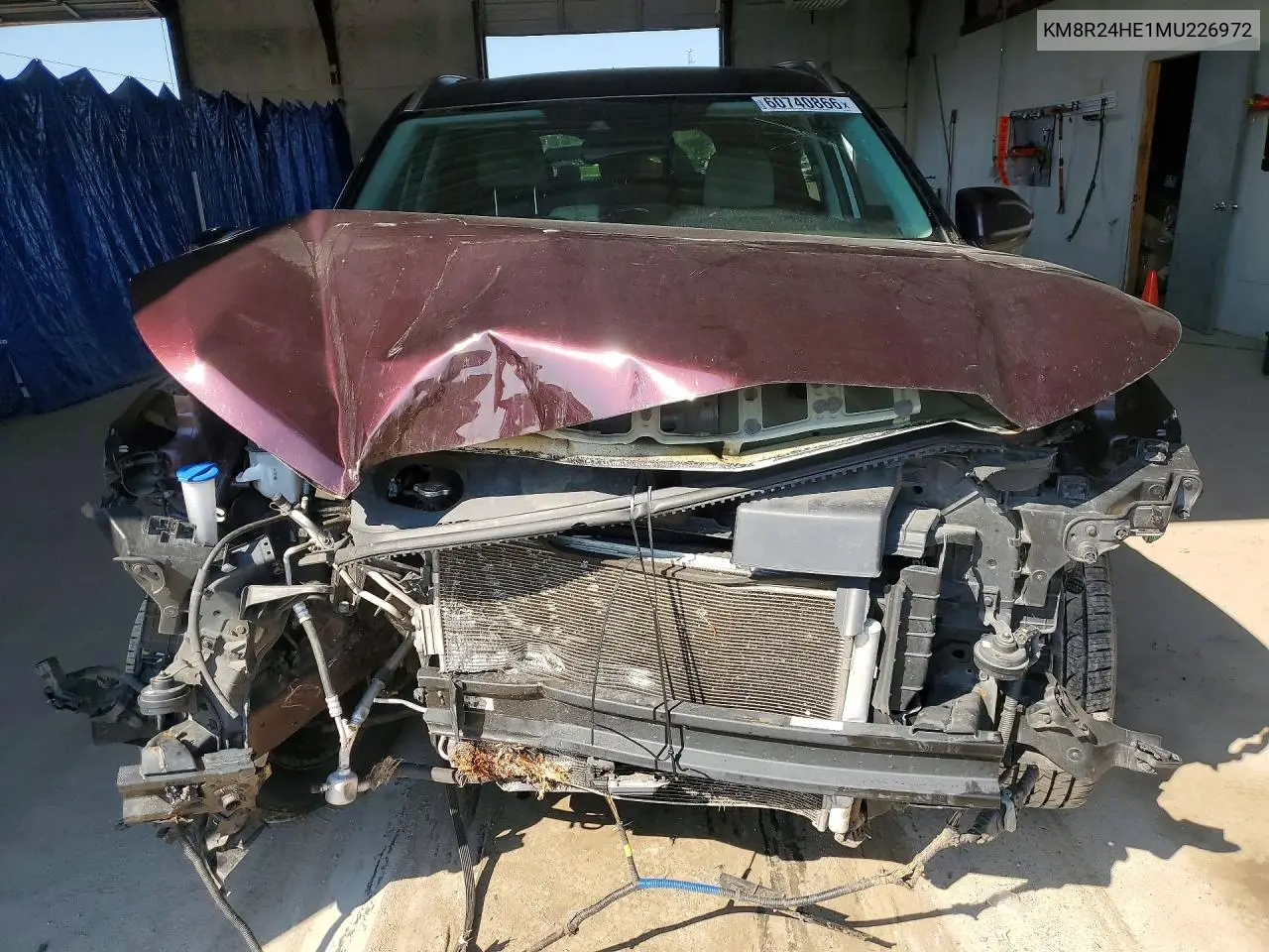 2021 Hyundai Palisade VIN: KM8R24HE1MU226972 Lot: 60740866