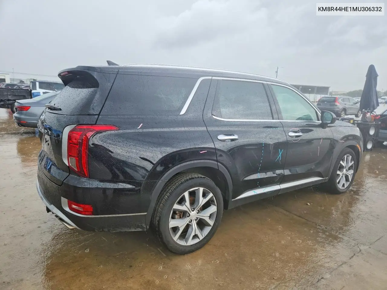 2021 Hyundai Palisade Sel VIN: KM8R44HE1MU306332 Lot: 60944226