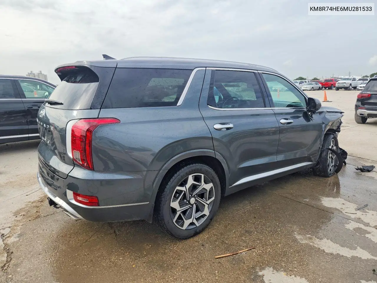 2021 Hyundai Palisade Calligraphy VIN: KM8R74HE6MU281533 Lot: 61049126