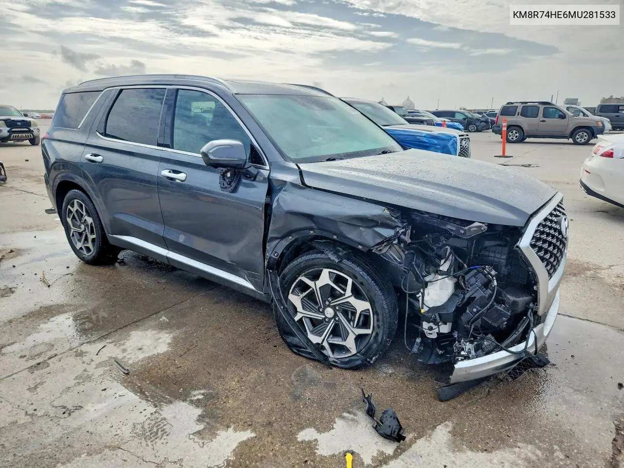 2021 Hyundai Palisade Calligraphy VIN: KM8R74HE6MU281533 Lot: 61049126
