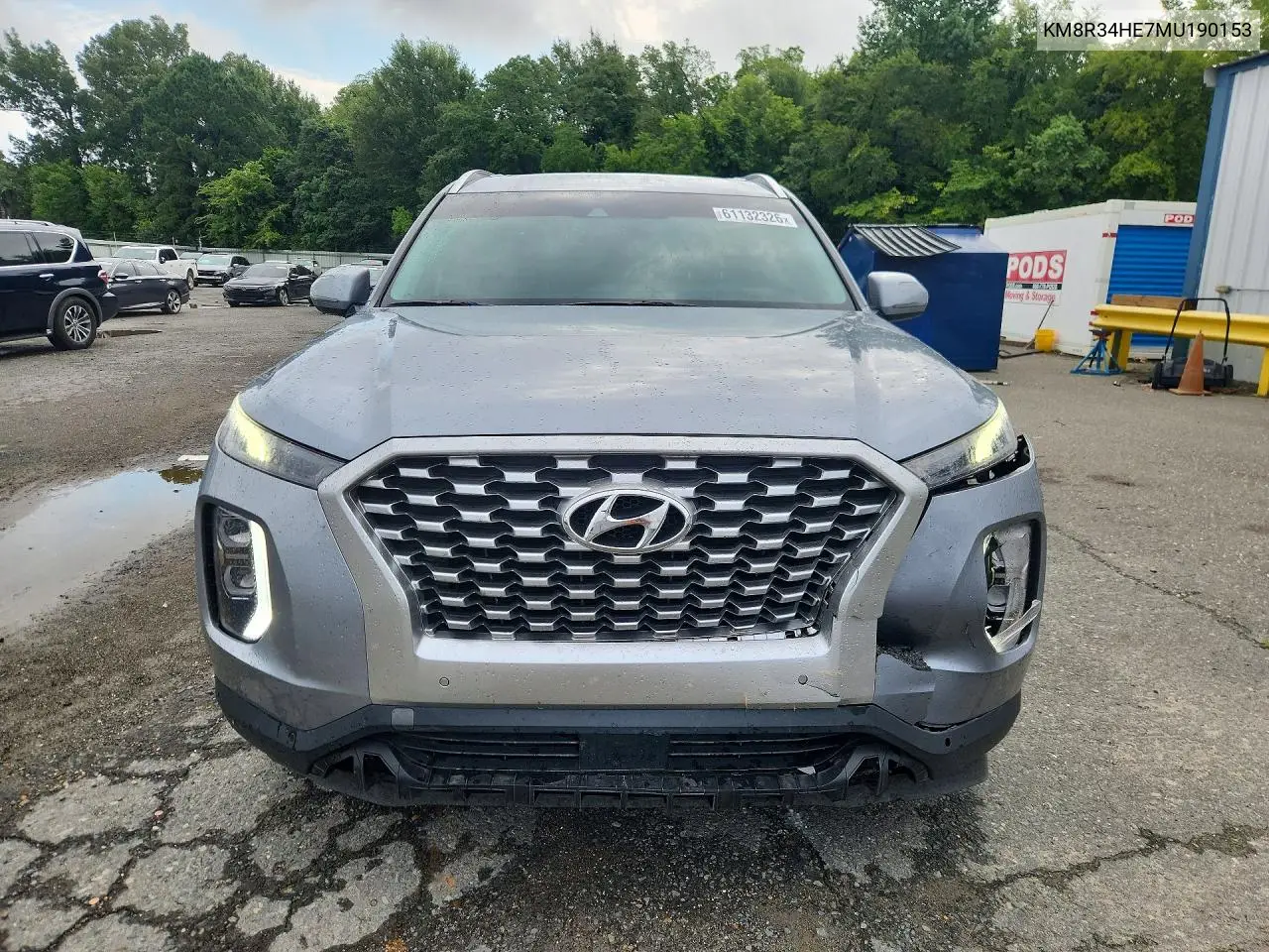 2021 Hyundai Palisade Sel VIN: KM8R34HE7MU190153 Lot: 61132326