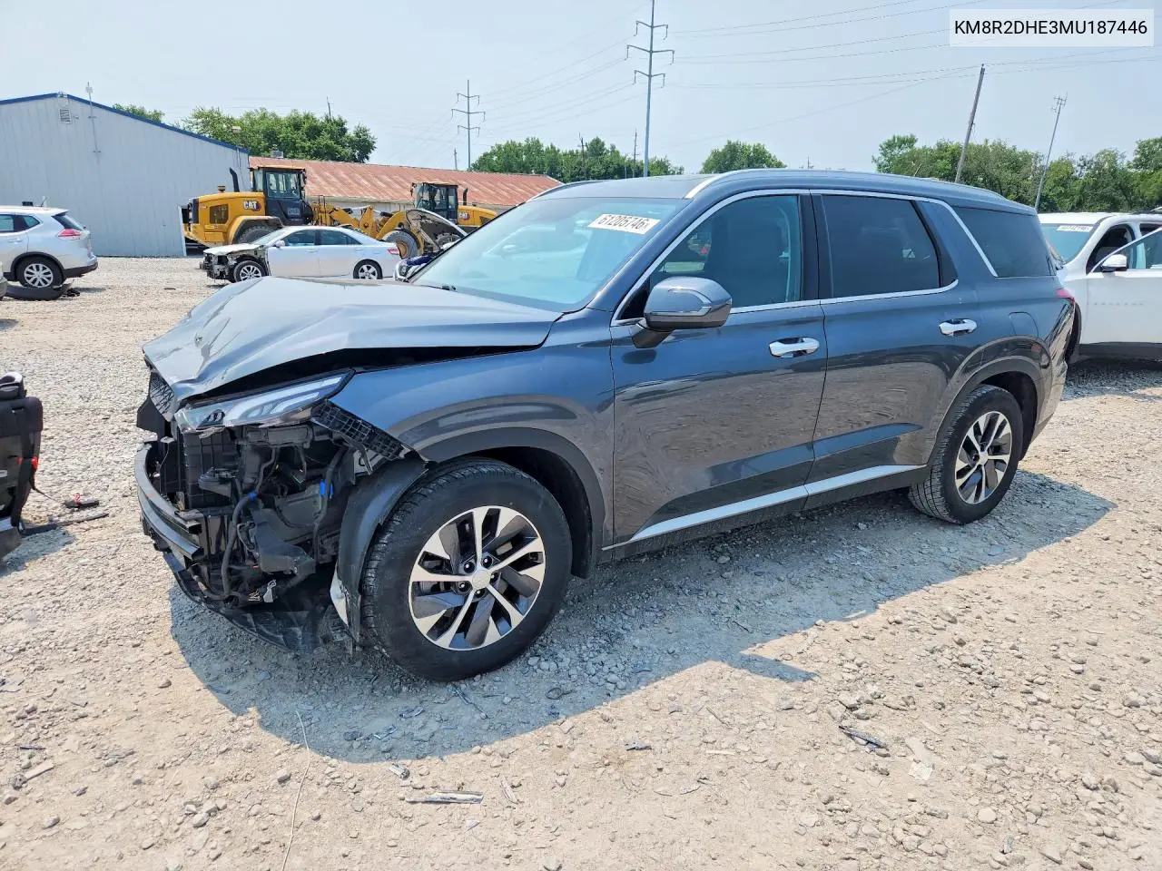 2021 Hyundai Palisade Sel VIN: KM8R2DHE3MU187446 Lot: 61205746