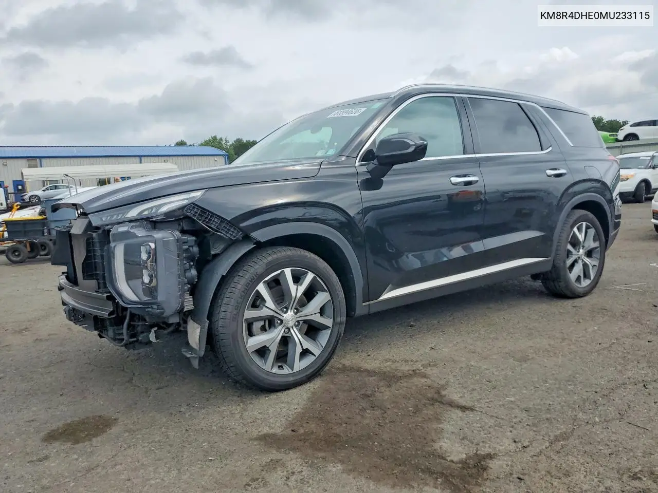 2021 Hyundai Palisade Sel VIN: KM8R4DHE0MU233115 Lot: 61594626