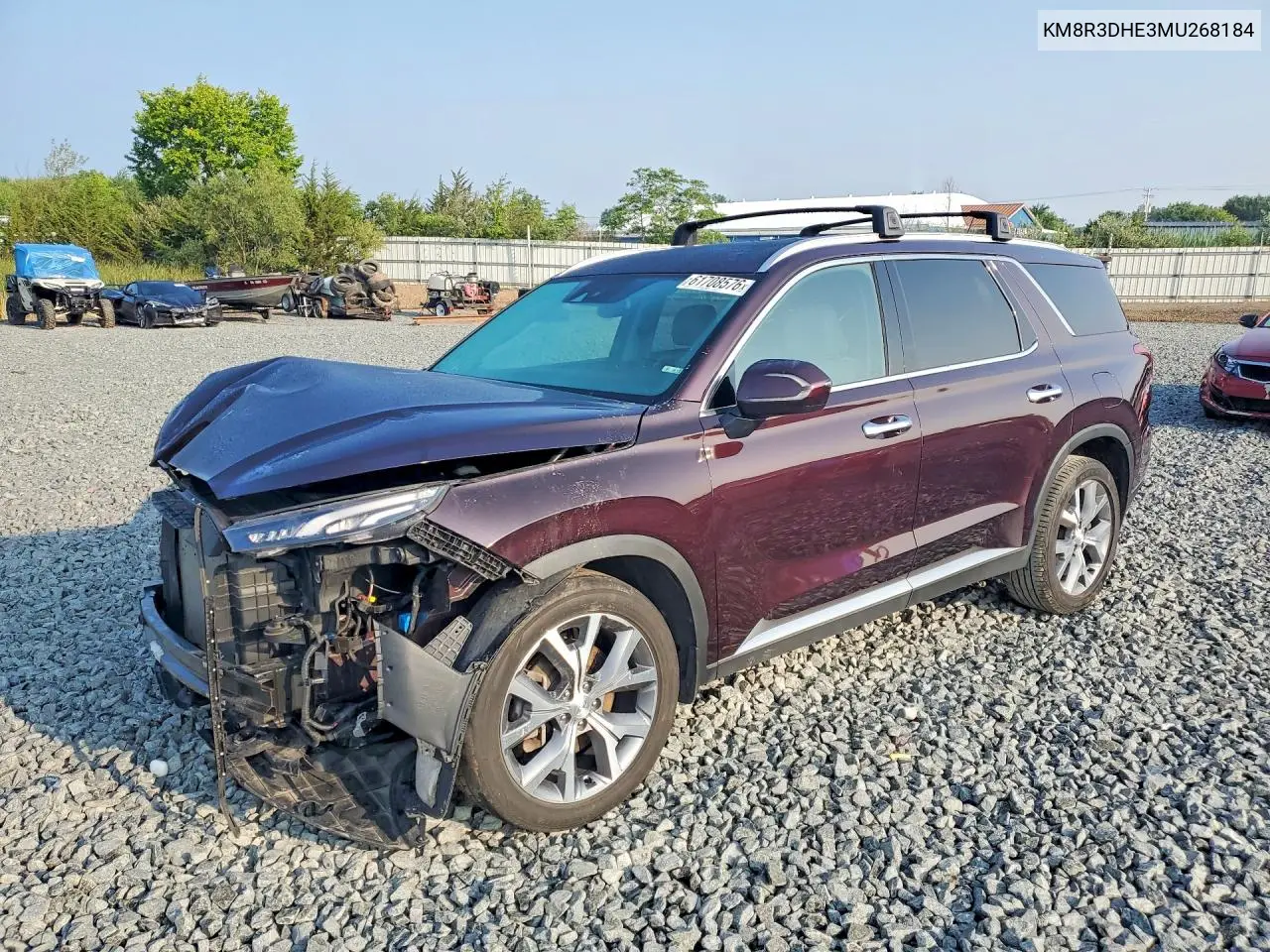 2021 Hyundai Palisade Se VIN: KM8R3DHE3MU268184 Lot: 61708576