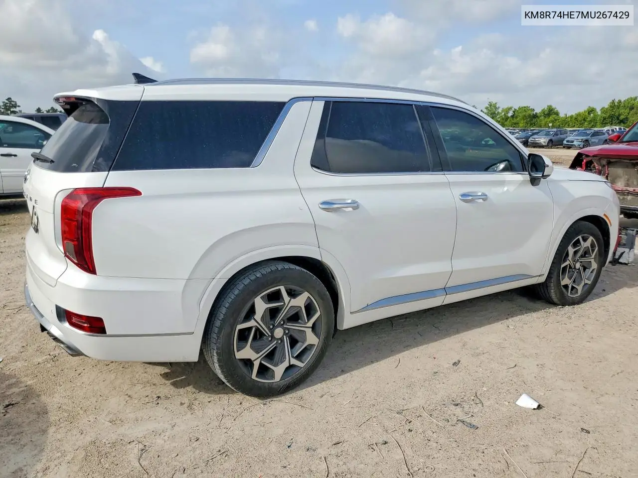 2021 Hyundai Palisade Calligraphy VIN: KM8R74HE7MU267429 Lot: 61747596