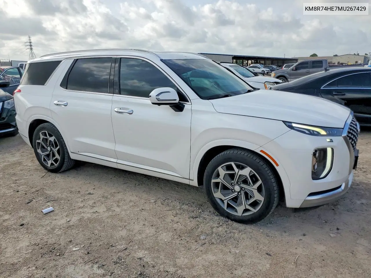 2021 Hyundai Palisade Calligraphy VIN: KM8R74HE7MU267429 Lot: 61747596