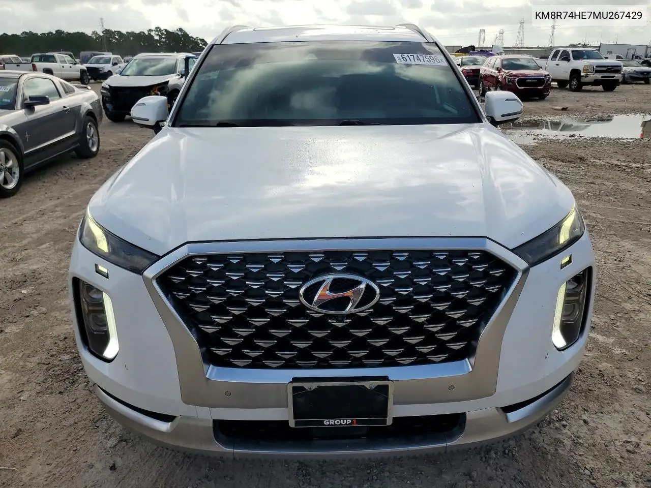 2021 Hyundai Palisade Calligraphy VIN: KM8R74HE7MU267429 Lot: 61747596