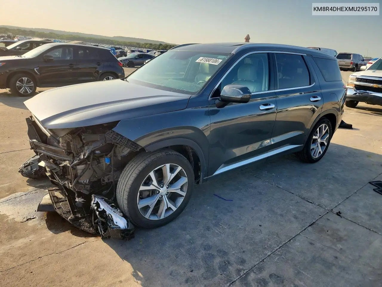 2021 Hyundai Palisade Sel VIN: KM8R4DHEXMU295170 Lot: 61980106