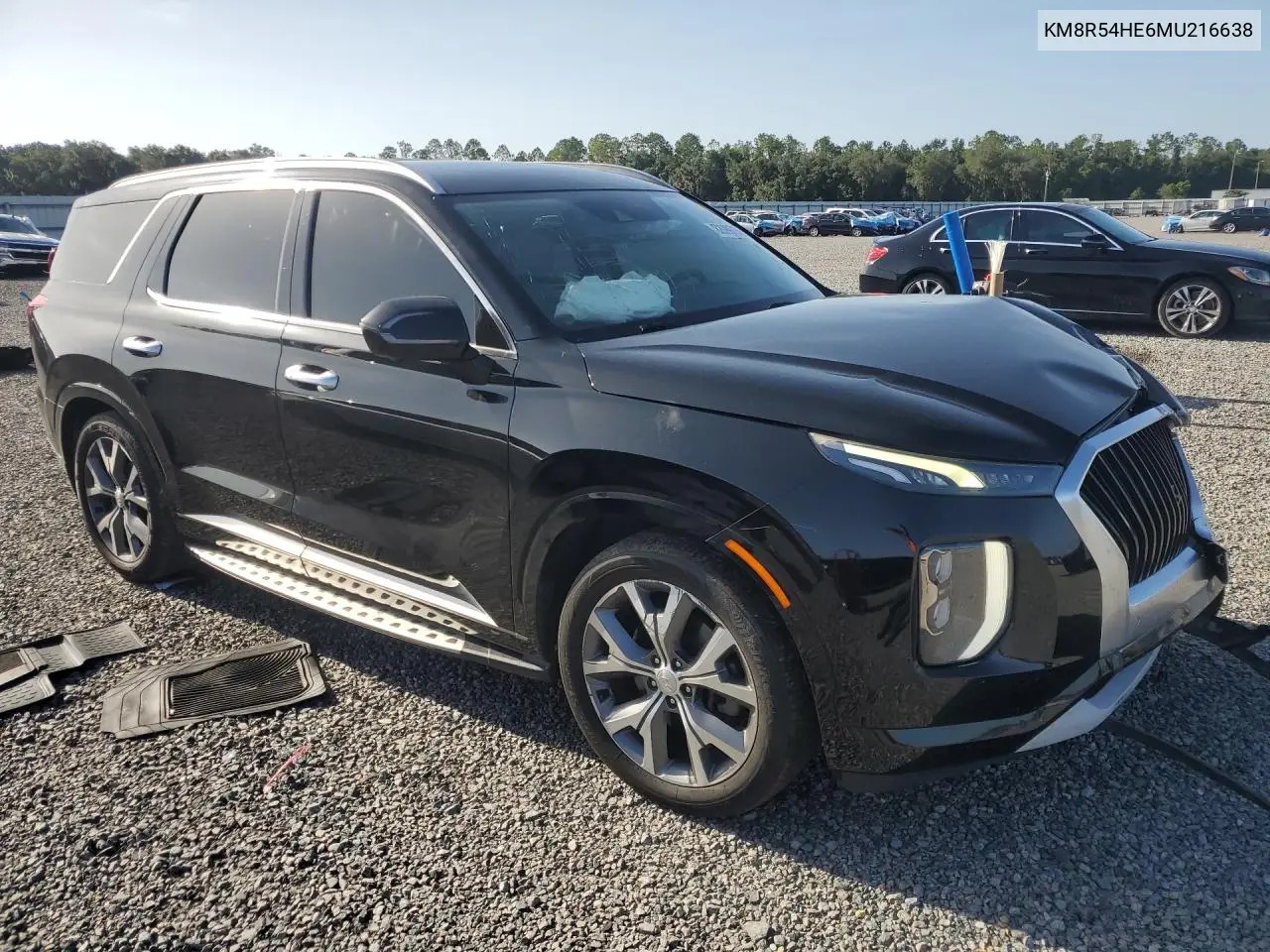 2021 Hyundai Palisade Limited VIN: KM8R54HE6MU216638 Lot: 62099736