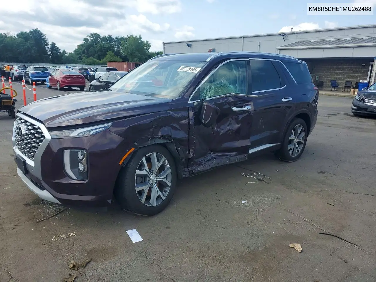 2021 Hyundai Palisade Limited VIN: KM8R5DHE1MU262488 Lot: 62119146