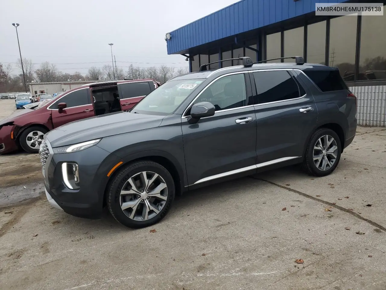 KM8R4DHE6MU175138 2021 Hyundai Palisade Sel