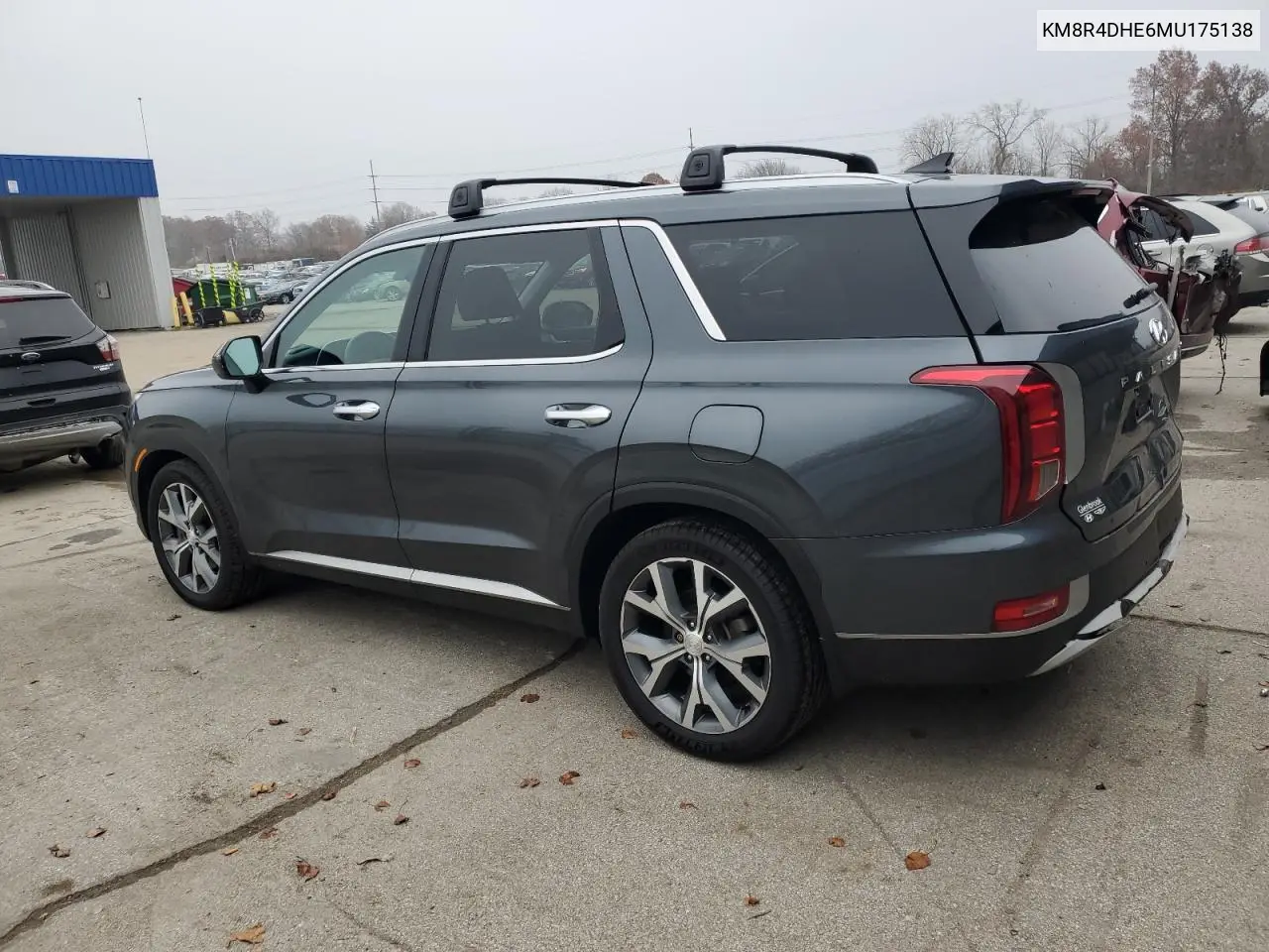 KM8R4DHE6MU175138 2021 Hyundai Palisade Sel