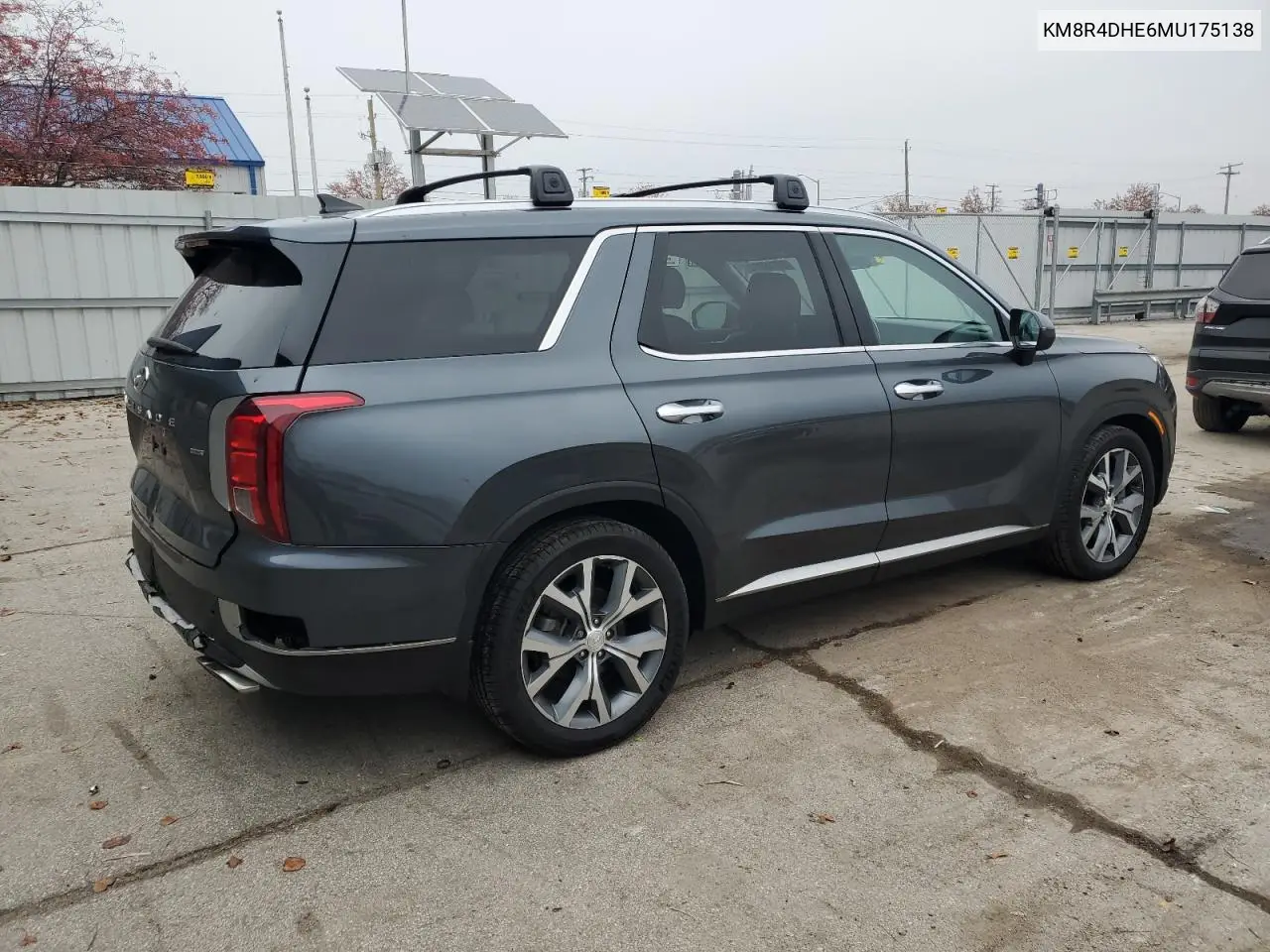 KM8R4DHE6MU175138 2021 Hyundai Palisade Sel