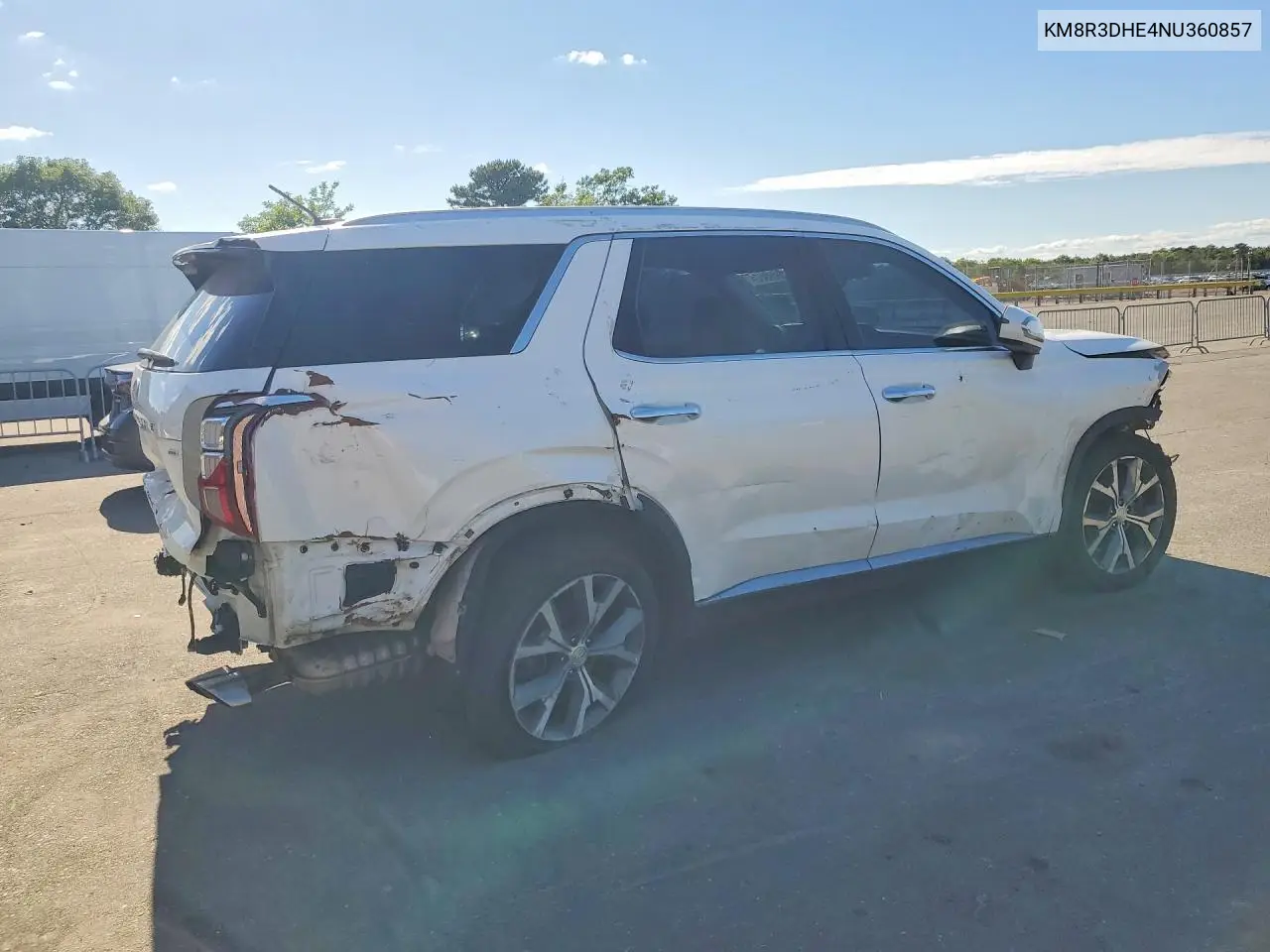 2022 Hyundai Palisade Sel VIN: KM8R3DHE4NU360857 Lot: 54509306