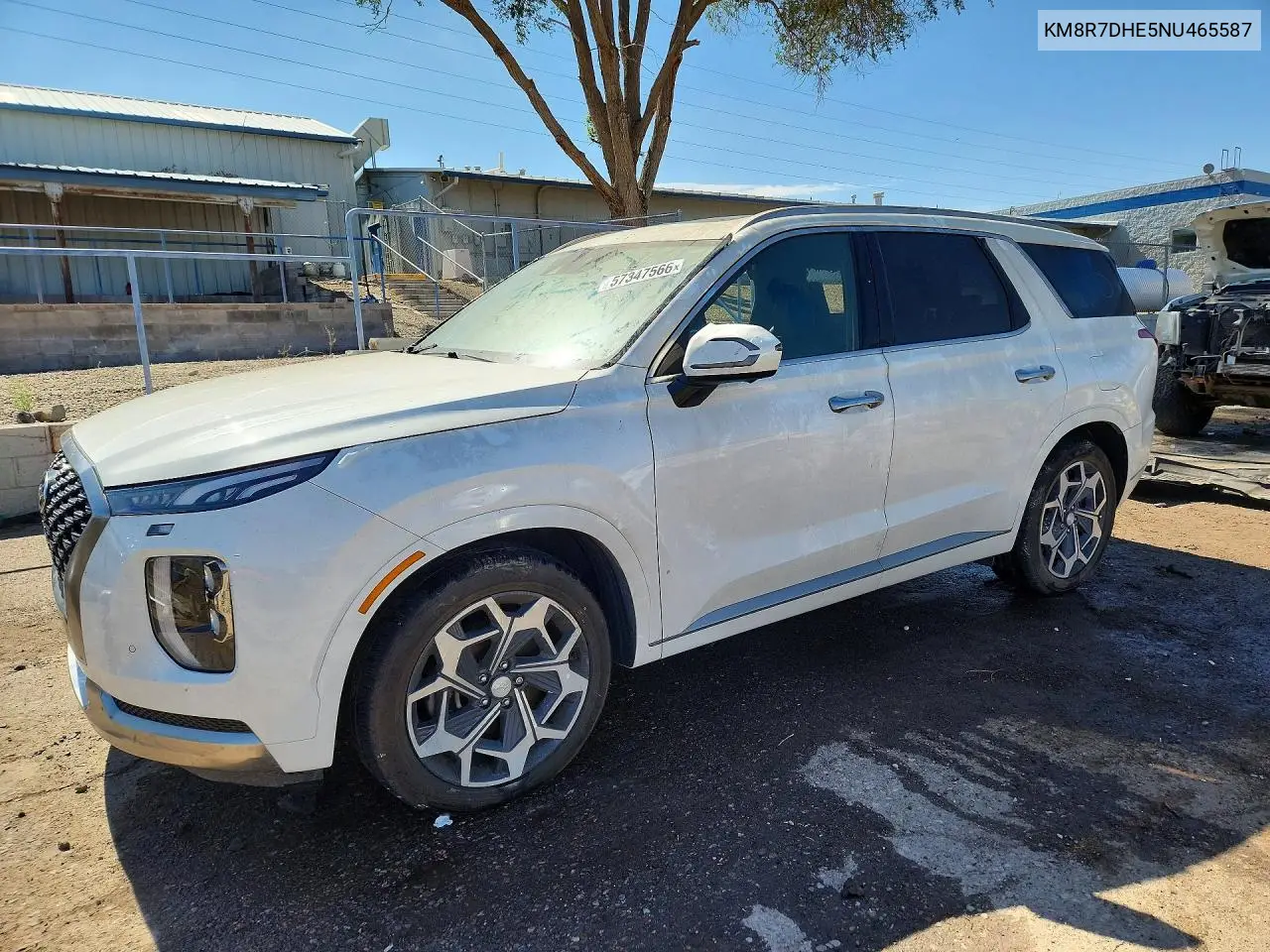 2022 Hyundai Palisade Calligraphy VIN: KM8R7DHE5NU465587 Lot: 57347566