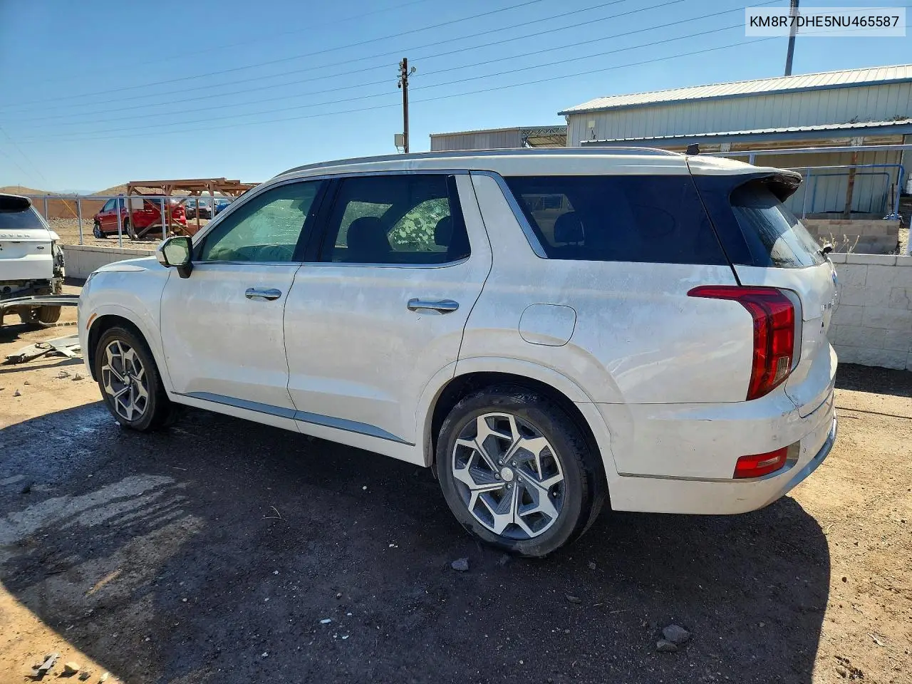 2022 Hyundai Palisade Calligraphy VIN: KM8R7DHE5NU465587 Lot: 57347566