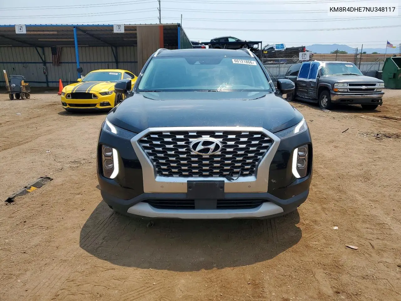 2022 Hyundai Palisade Sel VIN: KM8R4DHE7NU348117 Lot: 60121866