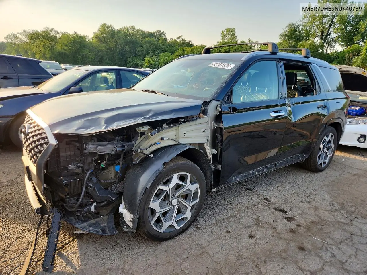 2022 Hyundai Palisade Calligraphy VIN: KM8R7DHE9NU440739 Lot: 60152736