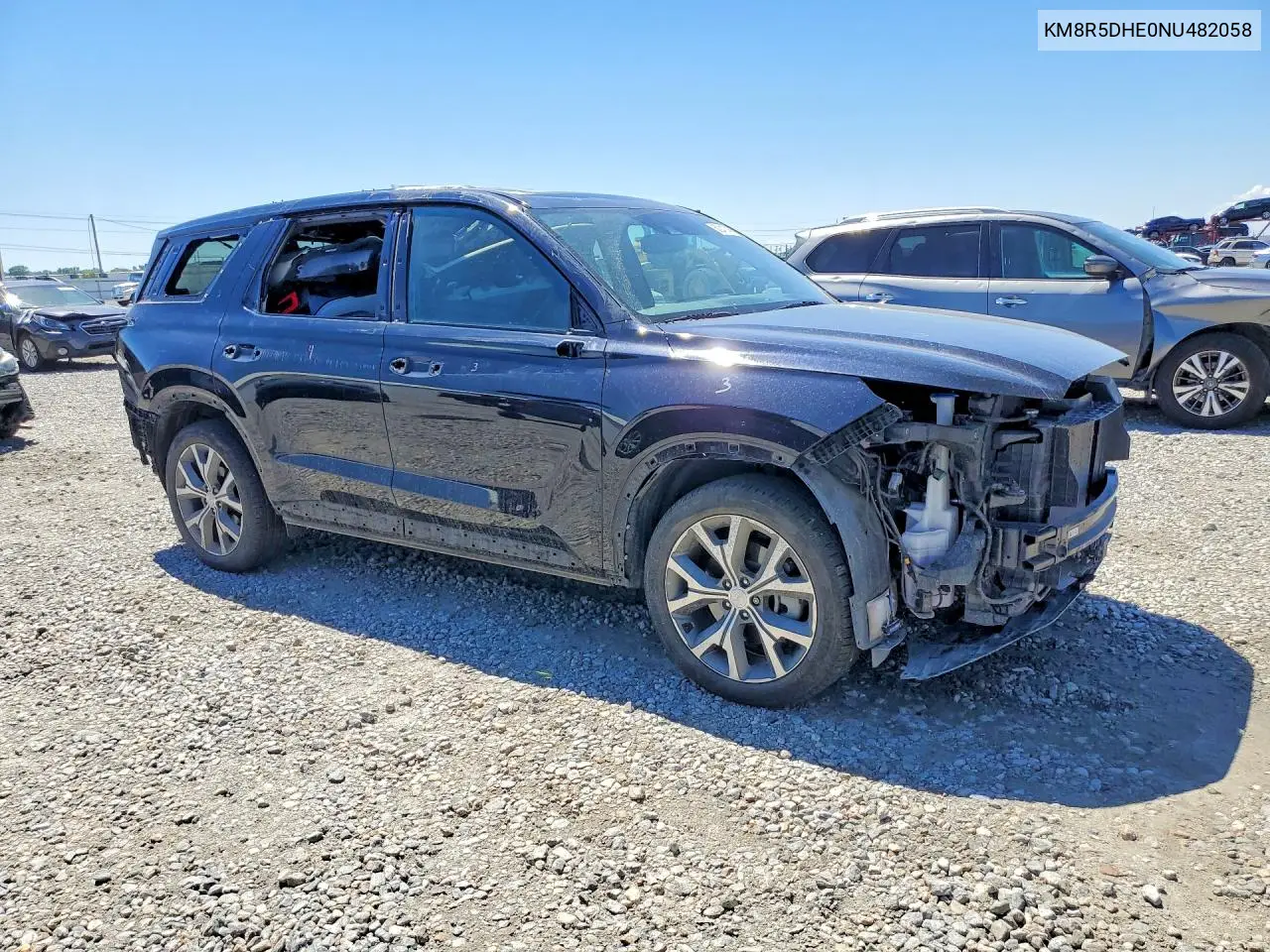 2022 Hyundai Palisade Limited VIN: KM8R5DHE0NU482058 Lot: 60241746