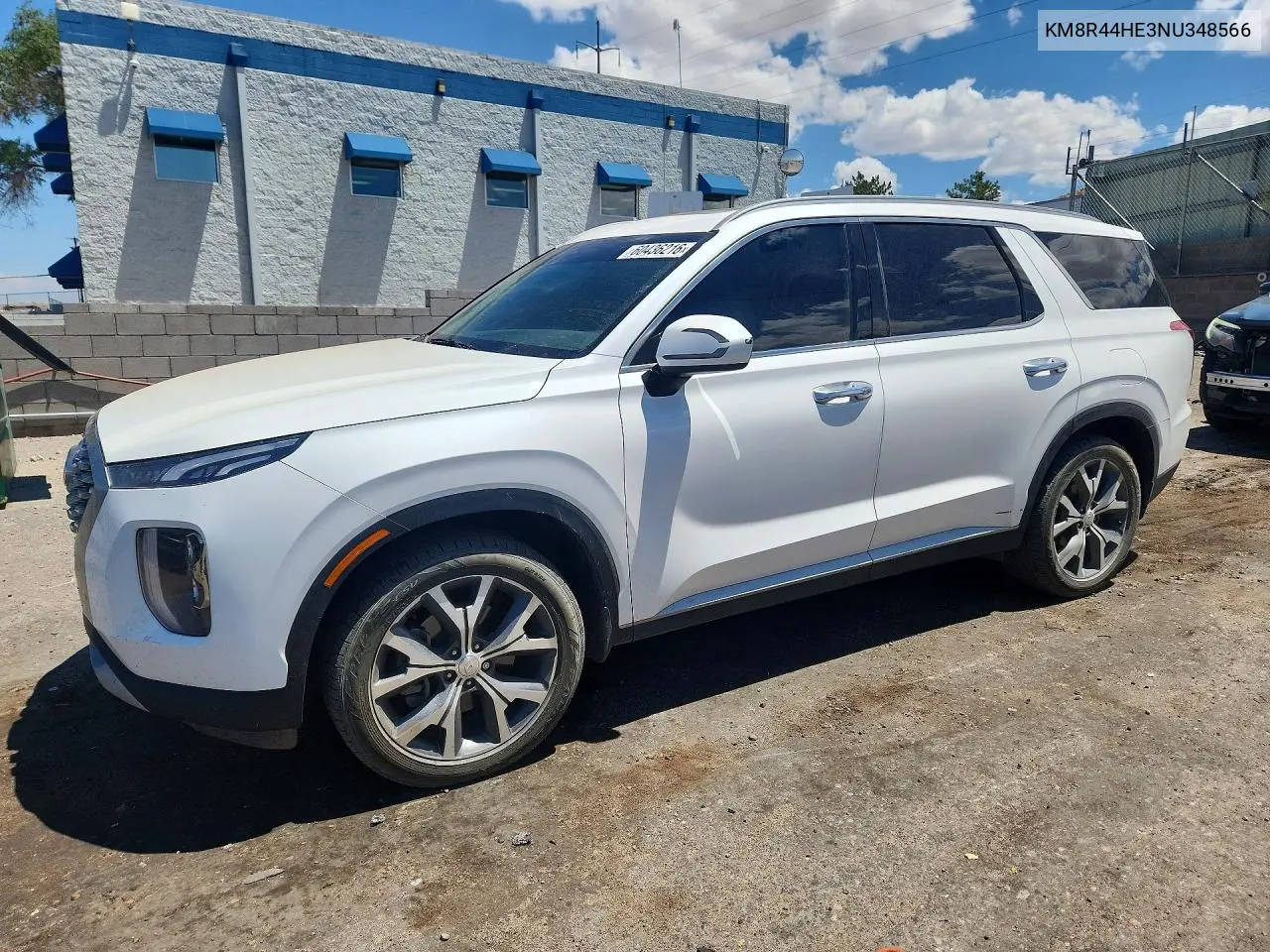 2022 Hyundai Palisade Sel VIN: KM8R44HE3NU348566 Lot: 60436216