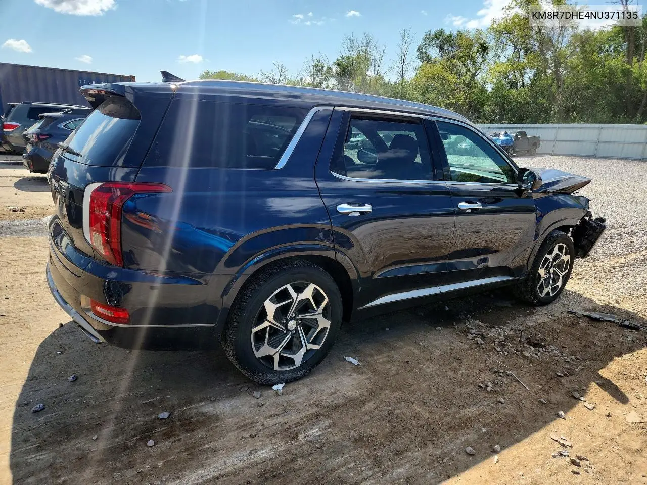 2022 Hyundai Palisade Calligraphy VIN: KM8R7DHE4NU371135 Lot: 60764836
