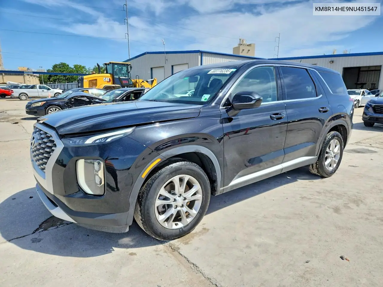 2022 Hyundai Palisade Se VIN: KM8R14HE9NU451547 Lot: 60776236