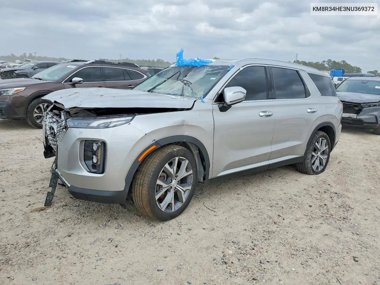 KM8R34HE3NU369372 2022 Hyundai Palisade Sel