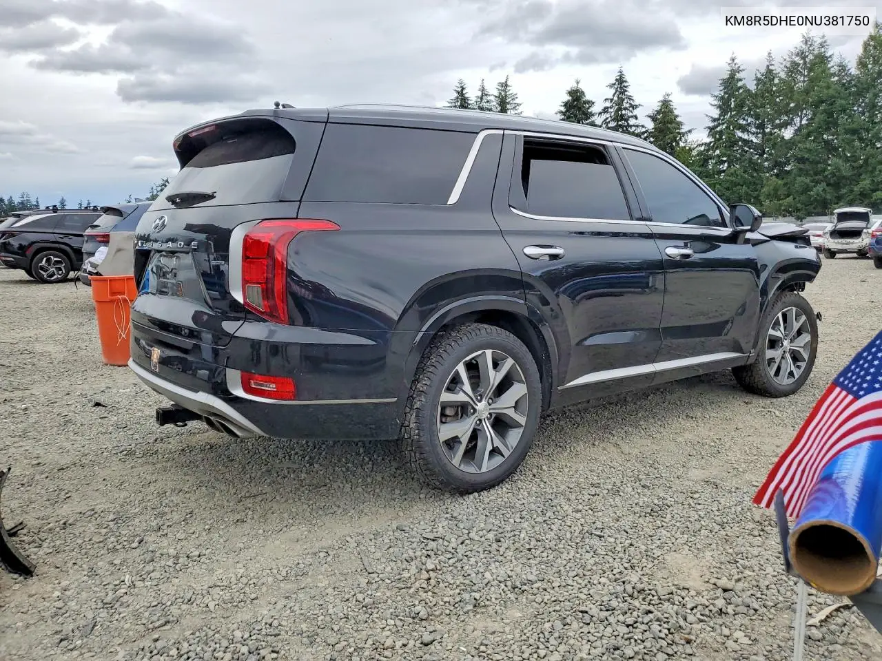 2022 Hyundai Palisade Limited VIN: KM8R5DHE0NU381750 Lot: 85966755