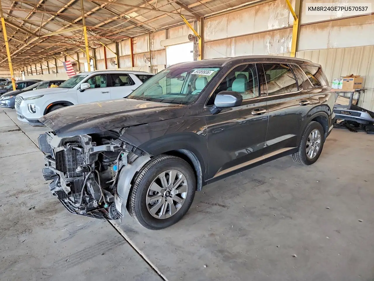 2023 Hyundai Palisade Sel VIN: KM8R24GE7PU570537 Lot: 59389936