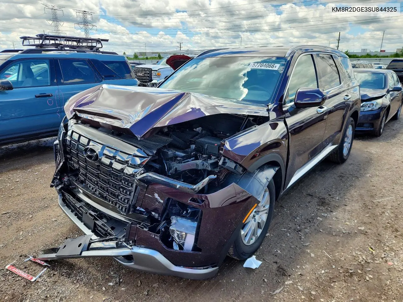 2025 Hyundai Palisade Sel VIN: KM8R2DGE3SU844325 Lot: 57704066