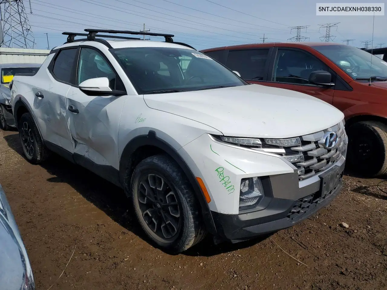 2022 Hyundai Santa Cruz Sel VIN: 5NTJCDAEXNH038330 Lot: 52509646